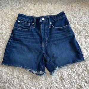 Madewell Dark Blue Jean Shorts